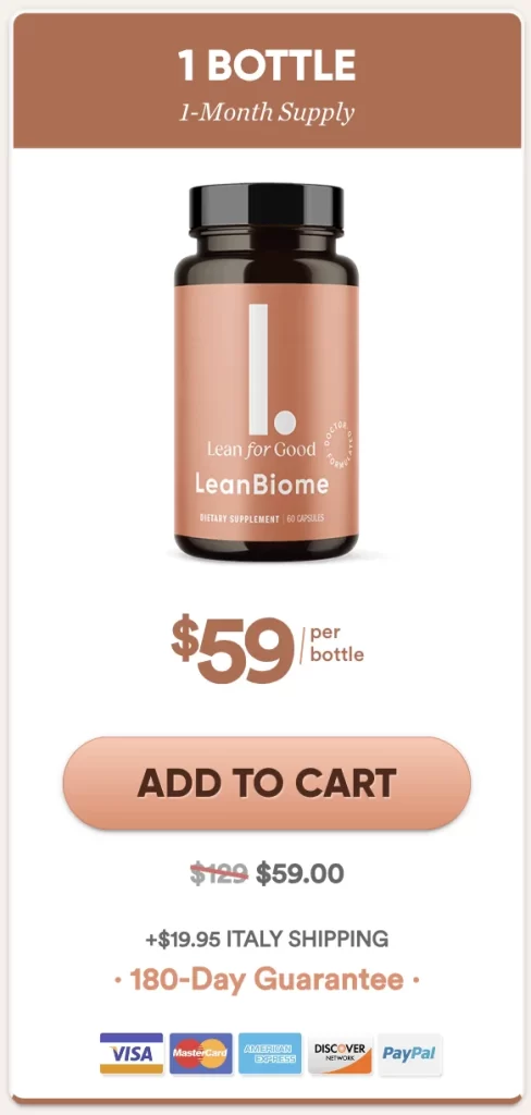 leanbiome 1 bottle